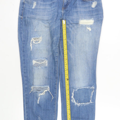 LCW Jeans Men's Blue Distressed Straight Denim 26in