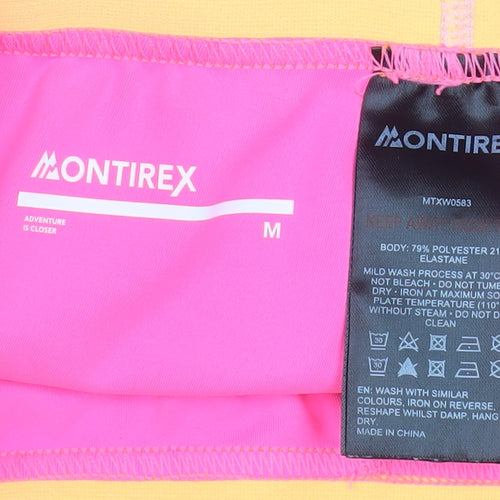 Montirex Womens Pink Slim Fit Leggings Size M Activewear