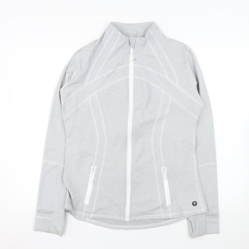 Powercut Women's Grey Full Zip Lightweight Jacket UK 14