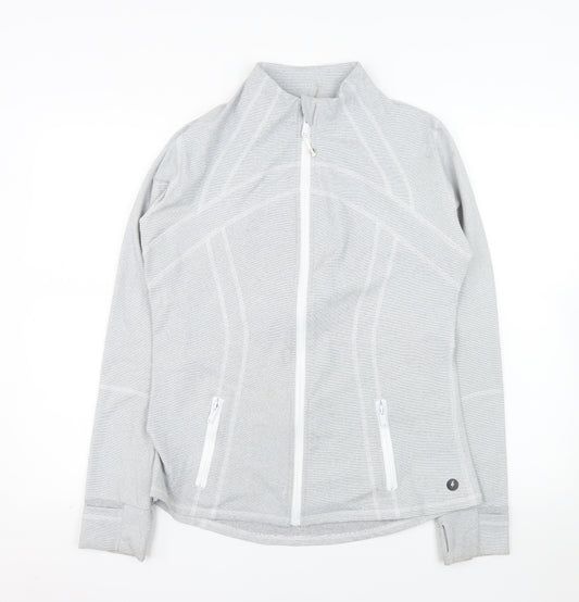Powercut Women's Grey Full Zip Lightweight Jacket UK 14