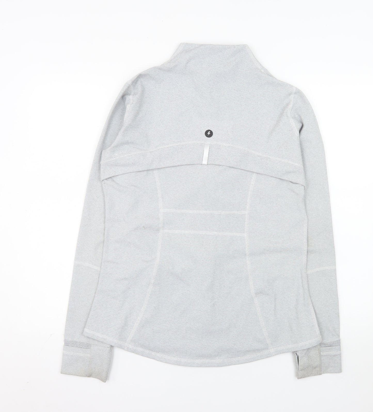 Powercut Women's Grey Full Zip Lightweight Jacket UK 14