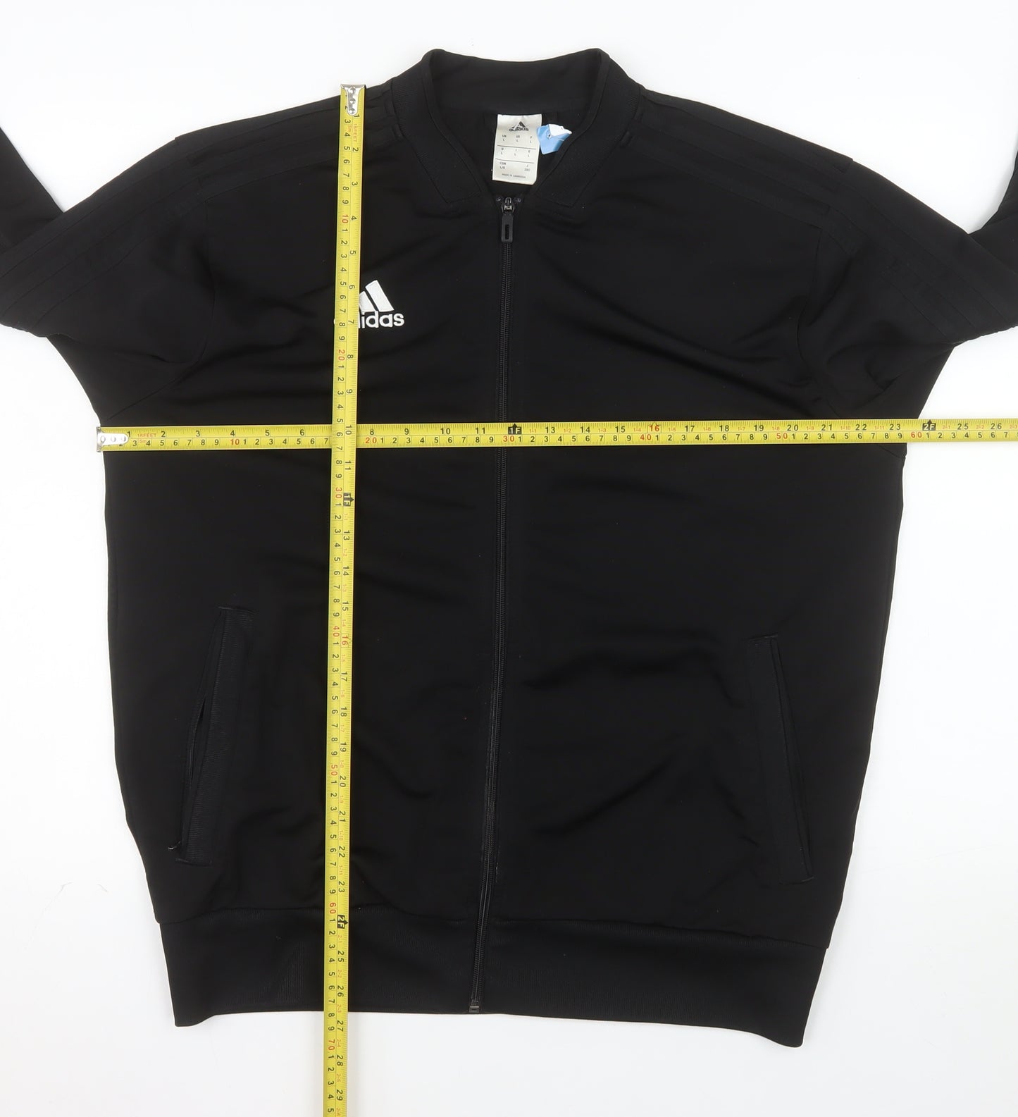 Adidas Women's Black Full Zip Bomber Jacket Size L Sportswear