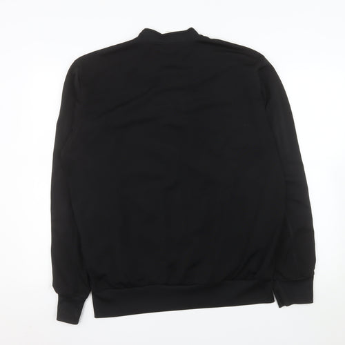Adidas Women's Black Full Zip Bomber Jacket Size L Sportswear
