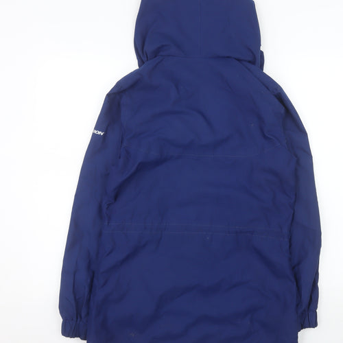 Portwest Women Blue Size 8 Hooded Parka Jacket Waterproof Lined
