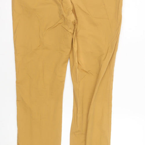 H&M Womens Beige Slim Fit Chino Trousers Size 16