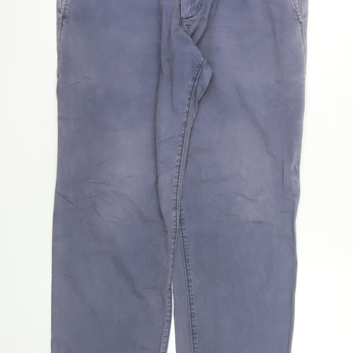 Gap Men's Blue 36x32 Chino Trousers Straight Regular Fit