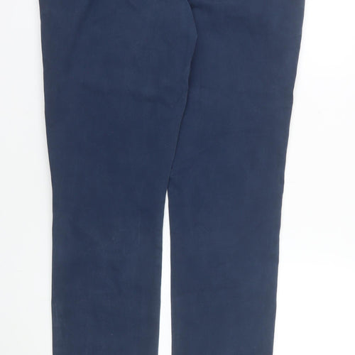 Next Men Blue Chino Trousers 36W 33L Cotton Blend Casual