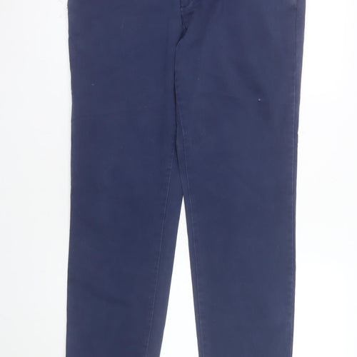 F&F Mens Blue Cotton Chino Trousers Size 36/32 Regular Fit