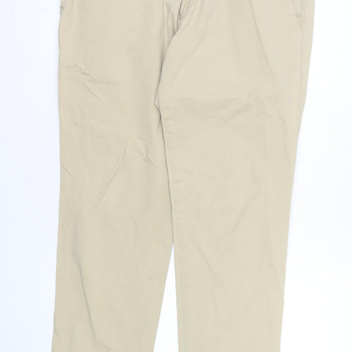 GAP Men Beige Chino Skinny Cotton Trousers Size 36x32