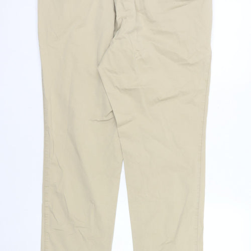 GAP Men Beige Chino Skinny Cotton Trousers Size 36x32