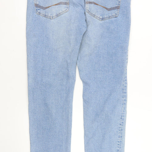Bershka Denim Men Blue Slim Fit Light Wash Jeans 36W 36L