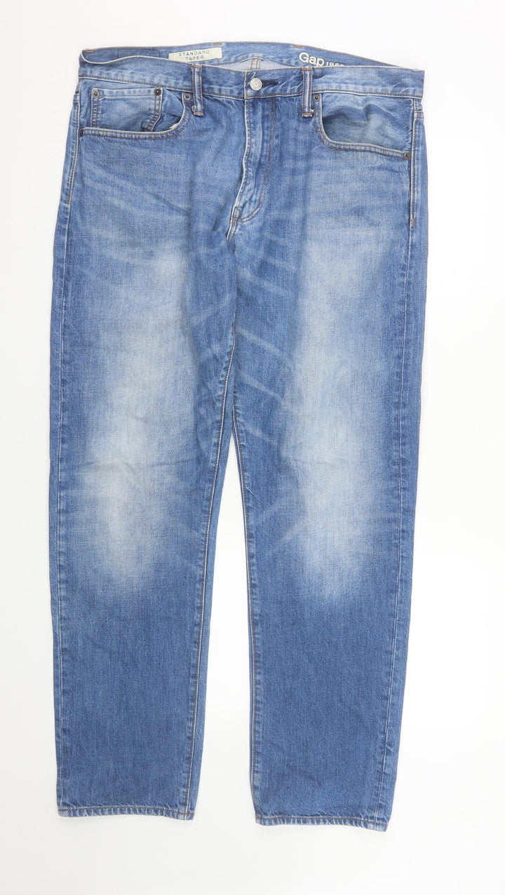 Gap 1969 Men's Blue Standard Tapered Denim Jeans Size 36X32