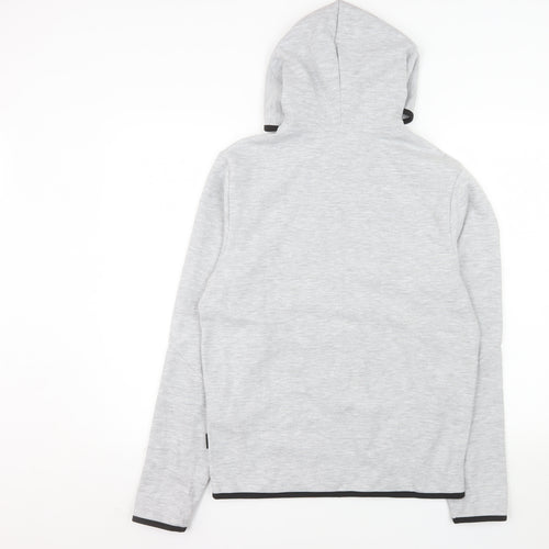 Jack & Jones Men's Grey Hooded Full Zip Jacket Size S