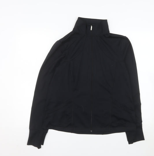 Apana Women's Black Full Zip Activewear Track Jacket Size L