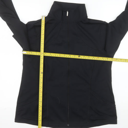 Apana Women's Black Full Zip Activewear Track Jacket Size L