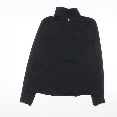 Apana Women's Black Full Zip Activewear Track Jacket Size L
