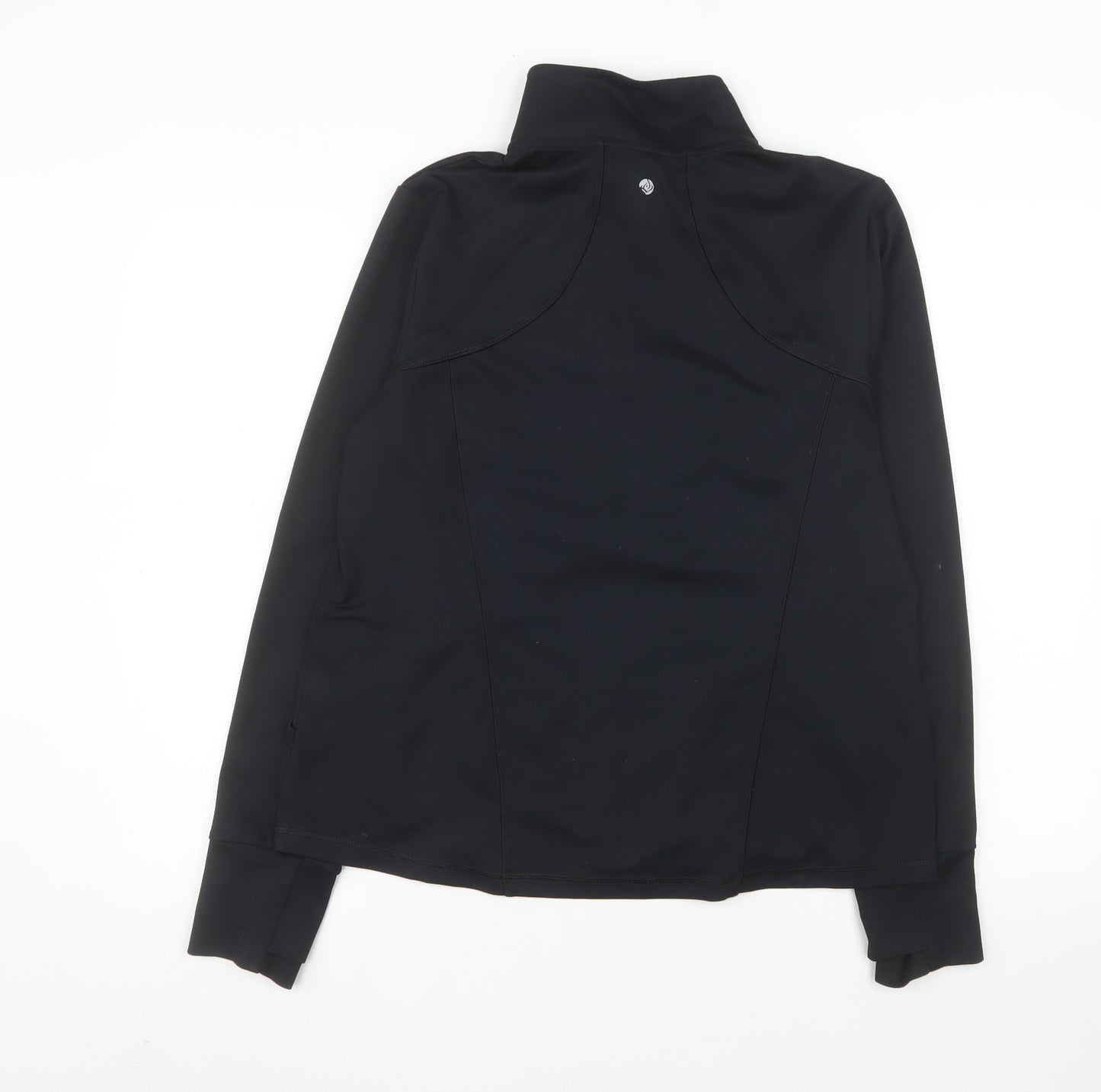 Apana Women's Black Full Zip Activewear Track Jacket Size L
