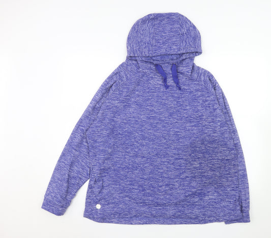 Regatta Women Purple Hooded Pullover Hoodie UK 18 Outdoor Style