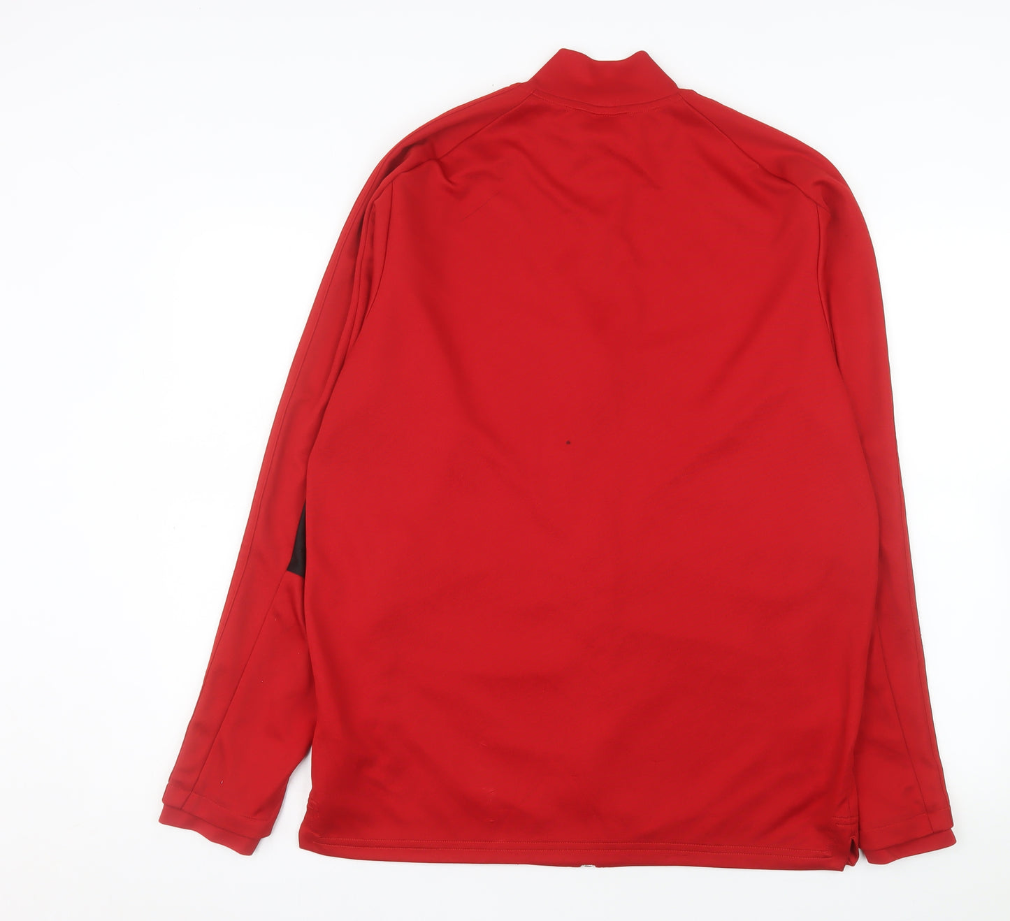 Adidas Men’s Red Full Zip Sports Jacket Size L Regular Fit