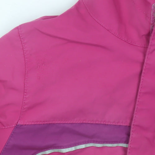 Jack Wolfskin Girls Pink Waterproof Hooded Parka Jacket - 4 Years