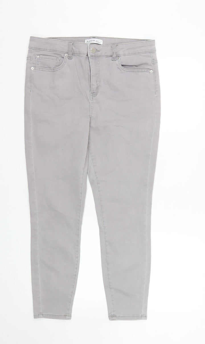 Denim Co. Women’s Grey Skinny Jeans Size 16 Stretch Slim Fit