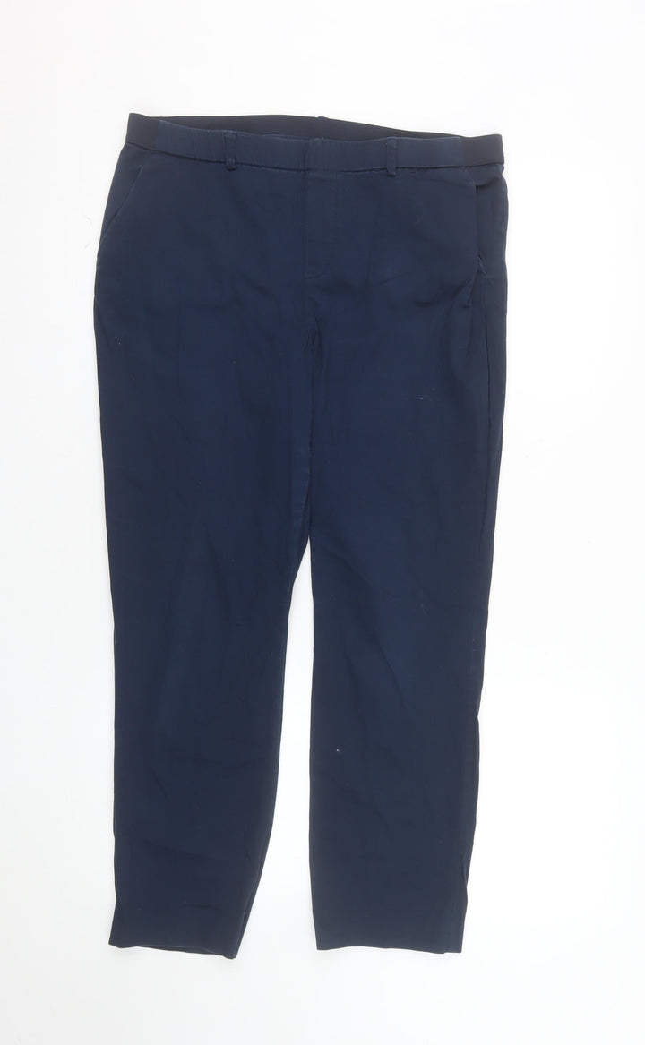 Dunnes Stores Women's Blue Chino Trousers Size 14