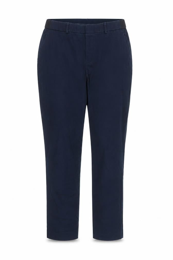 Front view of Dunnes Women's Blue Chino Trousers, size 14