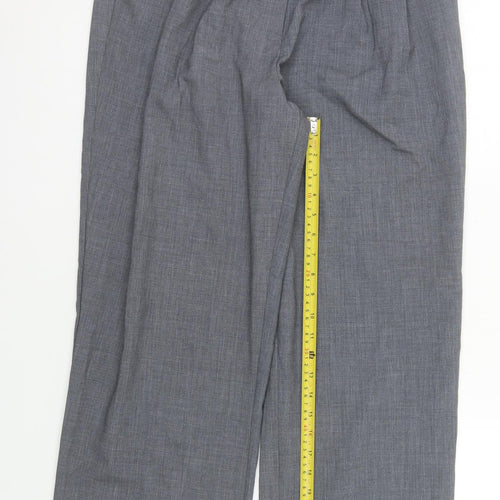 Gallery Women’s Grey Size 14 Pleated Dress Pants Trousers