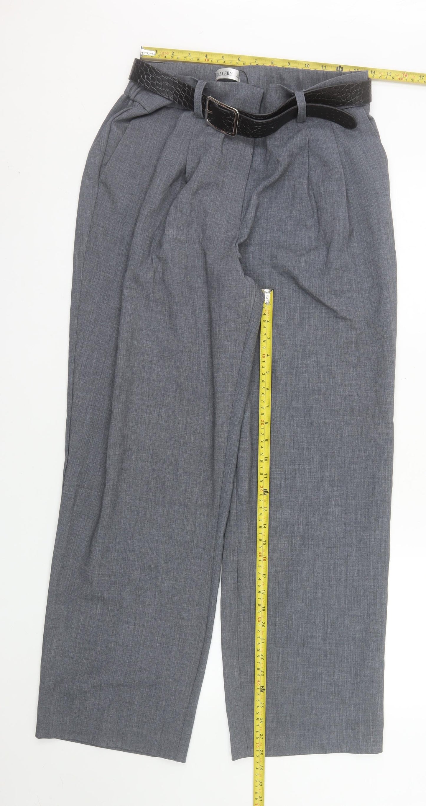 Gallery Women’s Grey Size 14 Pleated Dress Pants Trousers