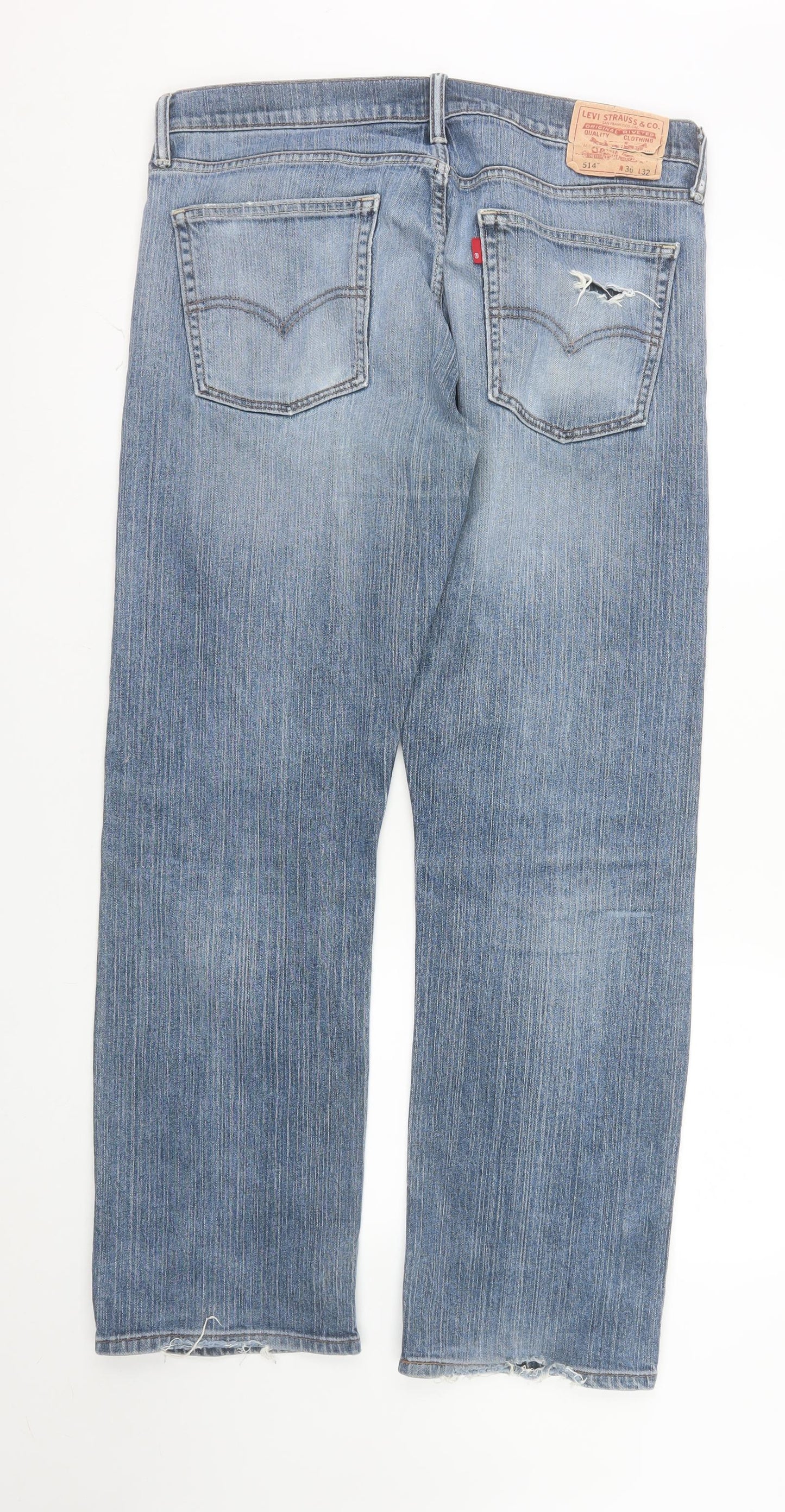 Levi's Men's Blue 514 Straight Fit Jeans W36 L32