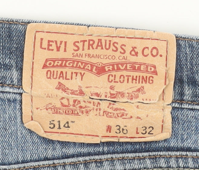 Levi's Men's Blue 514 Straight Fit Jeans W36 L32