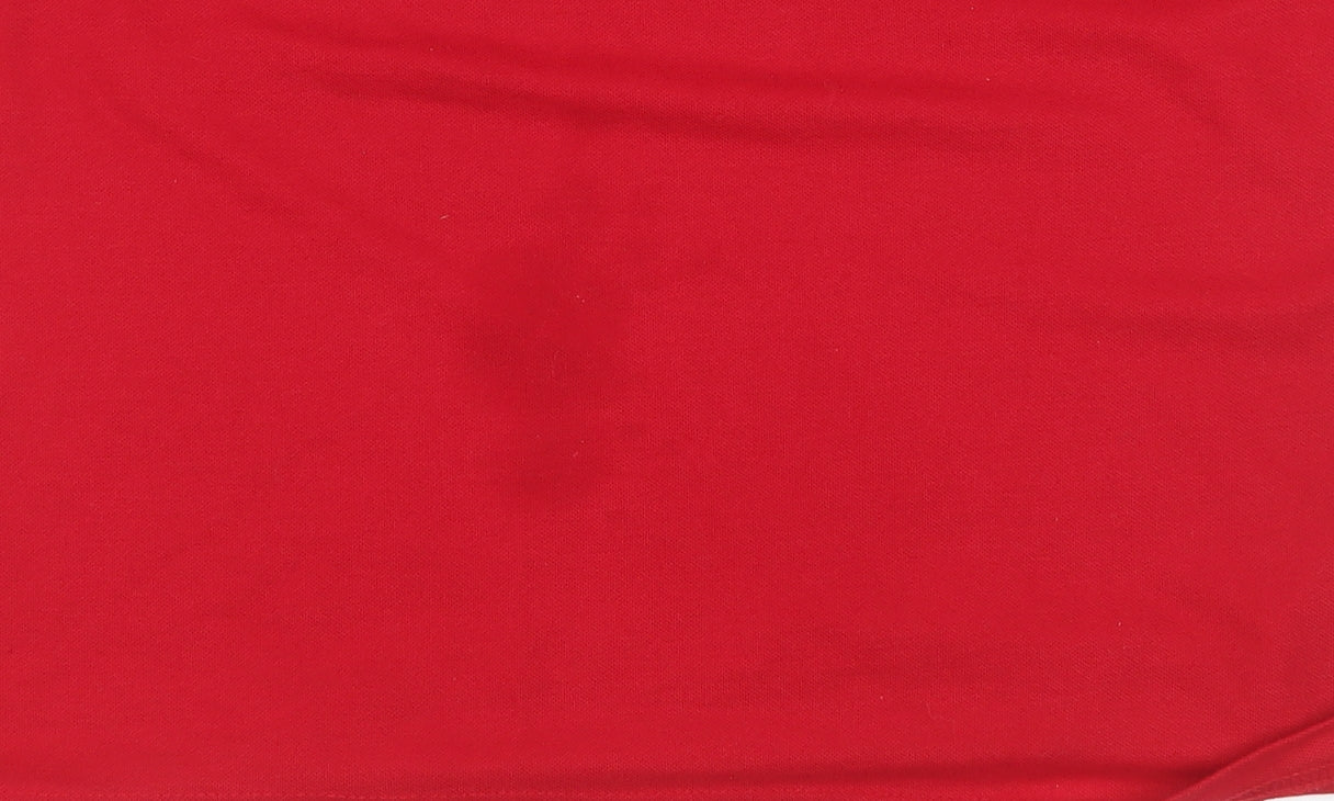 Jinhaolai Men’s Red 4XL Cotton Blend Golf Polo Shirt