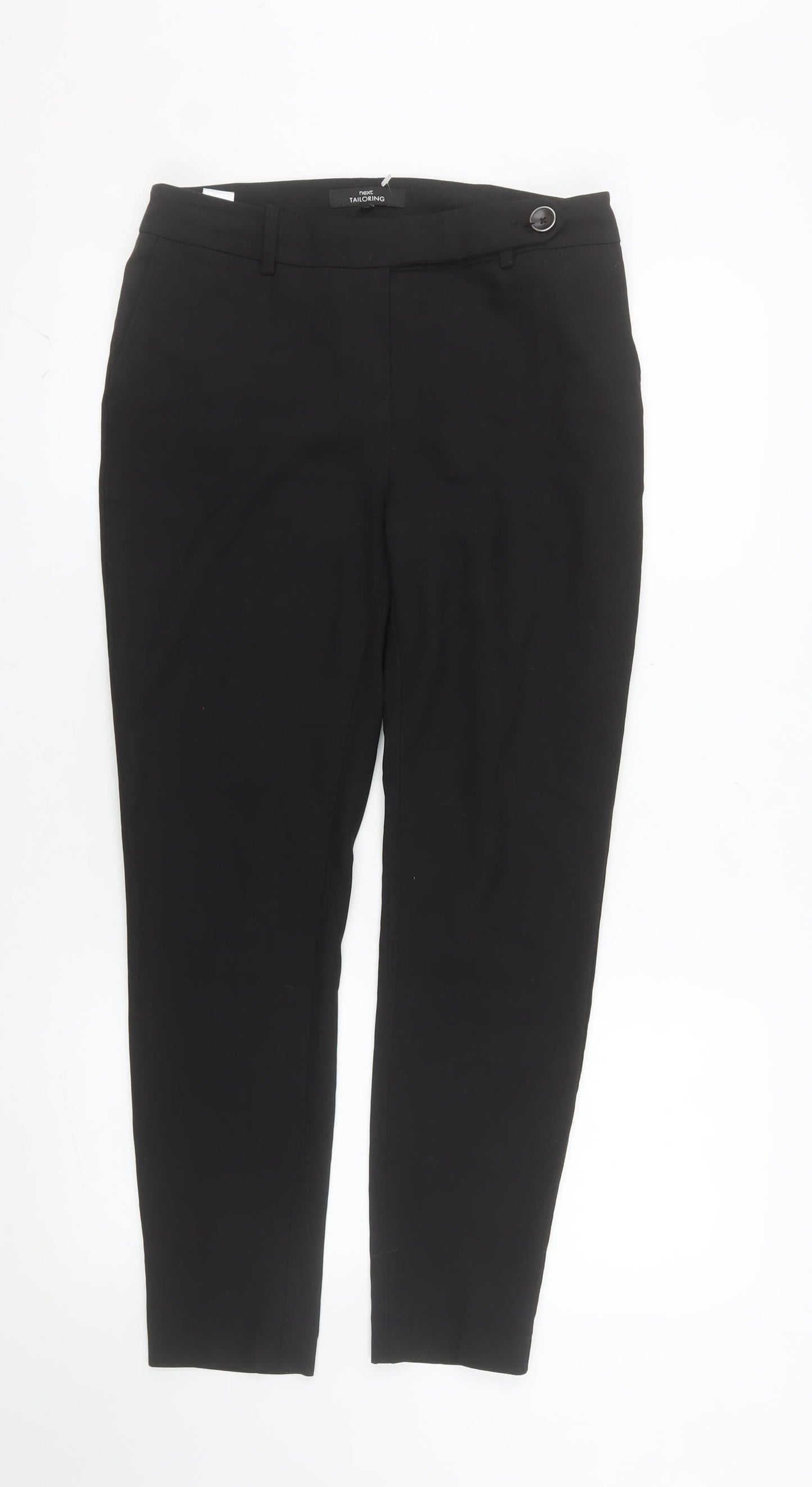 Next Women’s Black Slim Fit Tapered Tailored Trousers Size 8