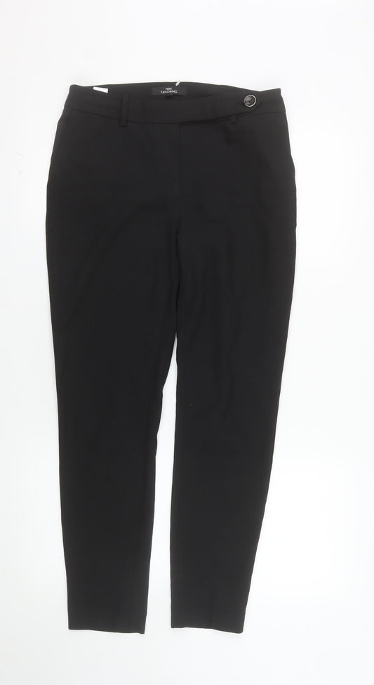 Next Women’s Black Slim Fit Tapered Tailored Trousers Size 8