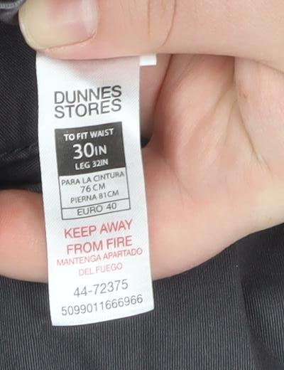 Dunnes Stores Men's Grey Chino Trousers 30W 32L Slim Fit