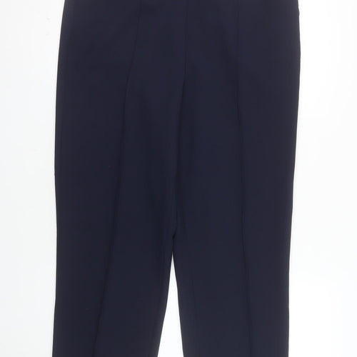 EWM Women’s Blue Classic Comfort Trousers Size 14 28in Leg