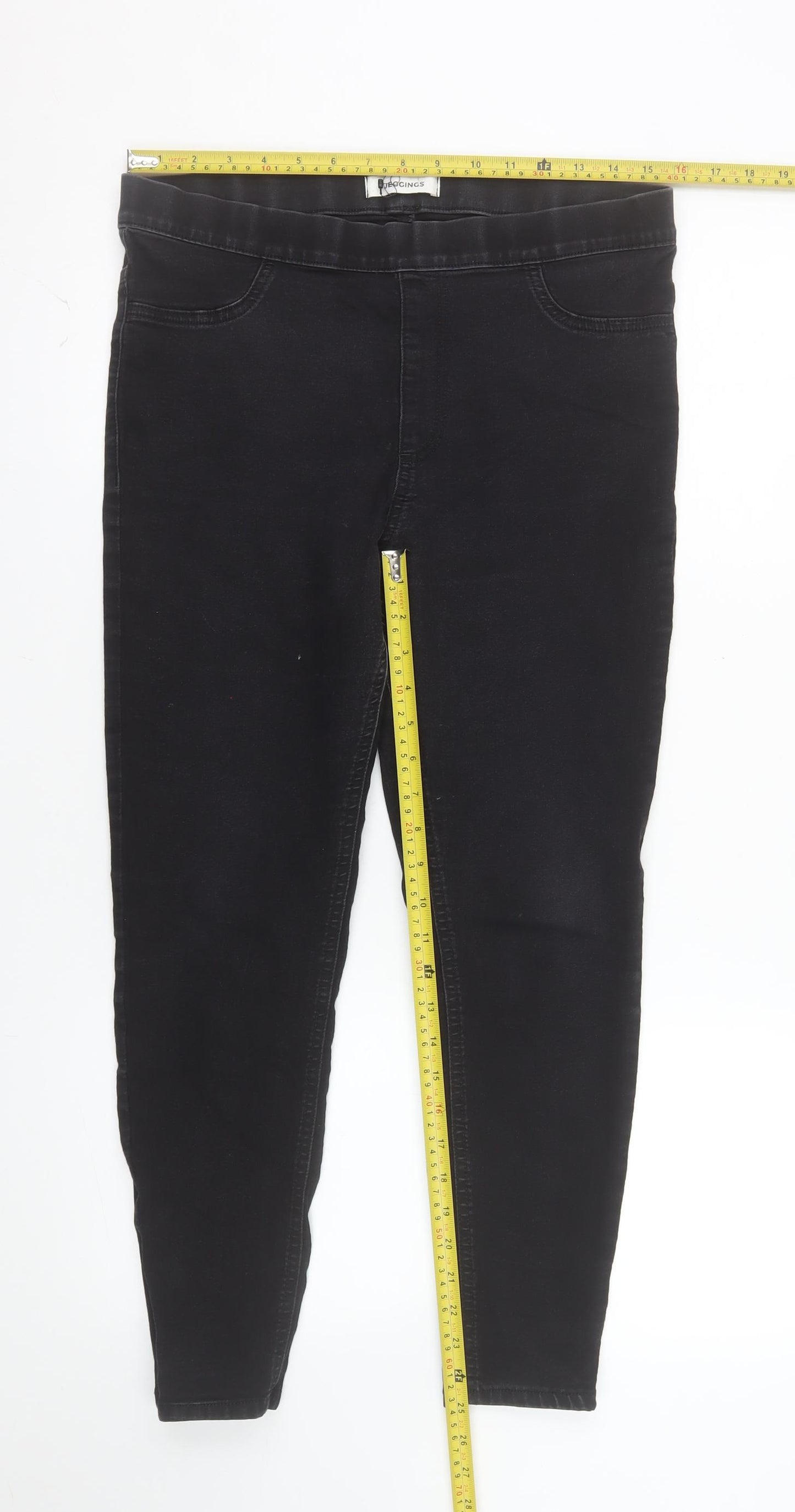 Marks and Spencer Womens Black Jegging Jeans Size 14 Short