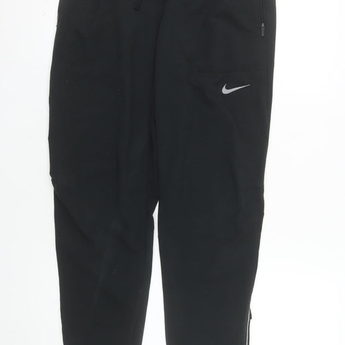 Nike Men's Black Dri-FIT Running Track Pants Size S
