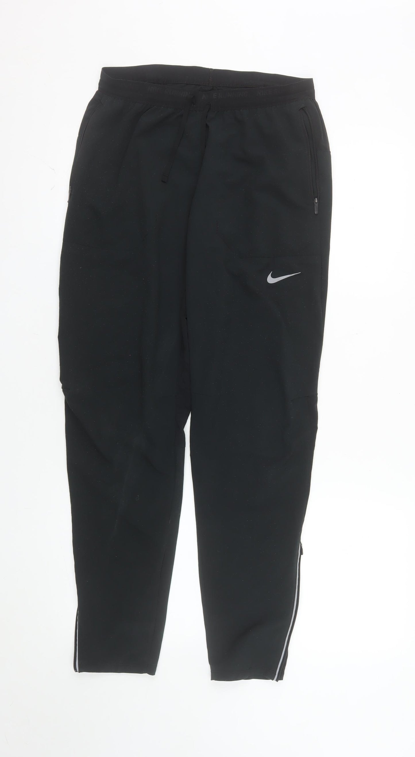 Nike Men's Black Dri-FIT Running Track Pants Size S