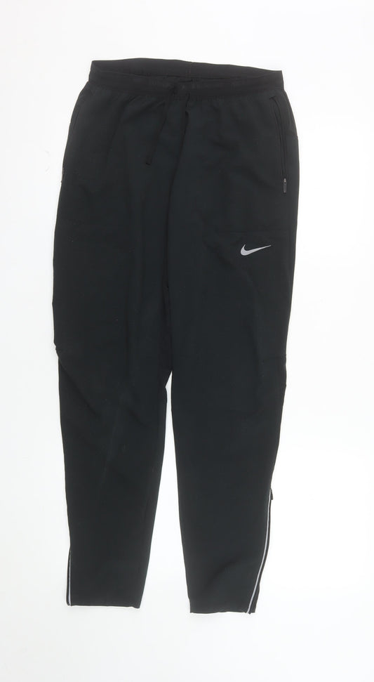 Nike Men's Black Dri-FIT Running Track Pants Size S