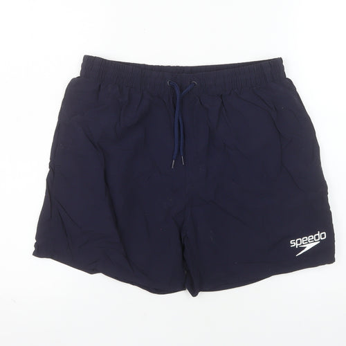 Speedo Men's Navy Blue Swim Shorts S Regular Fit Quick Dry