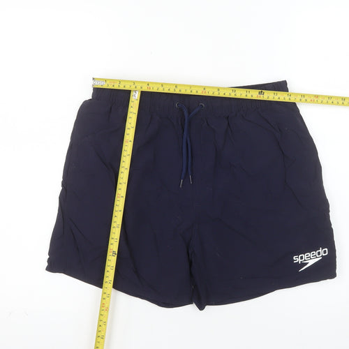 Speedo Men's Navy Blue Swim Shorts S Regular Fit Quick Dry