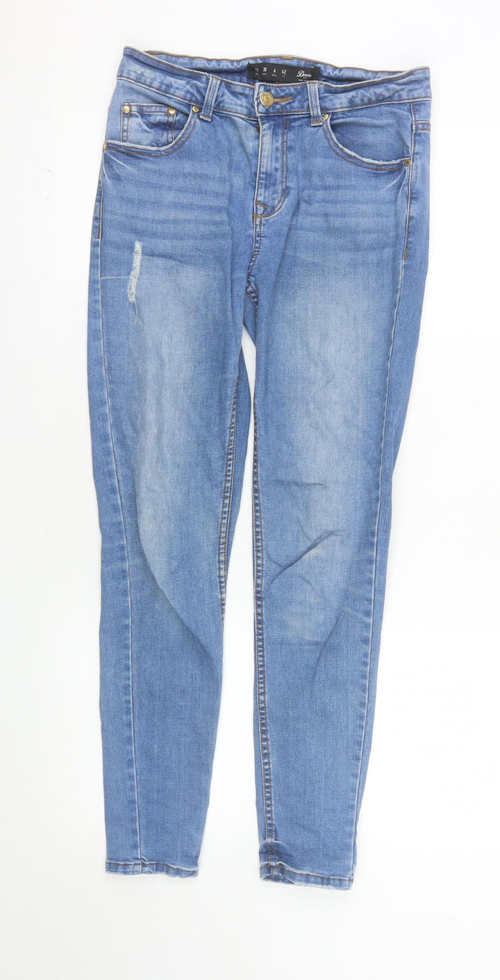 Denim Co. Womens Blue Skinny Mid Rise Stretch Jeans Size 10