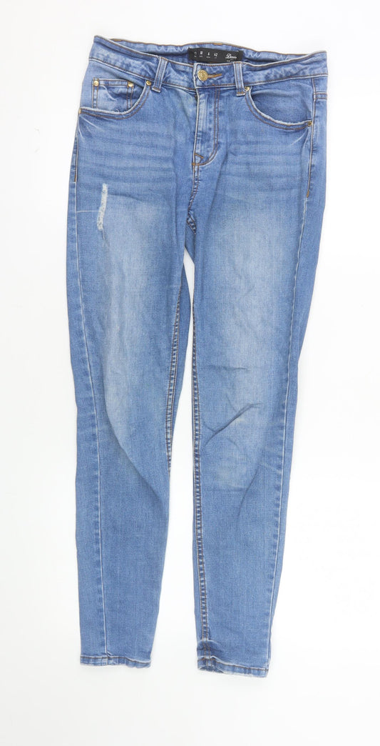Denim Co. Womens Blue Skinny Mid Rise Stretch Jeans Size 10
