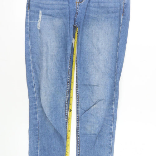 Denim Co. Womens Blue Skinny Mid Rise Stretch Jeans Size 10
