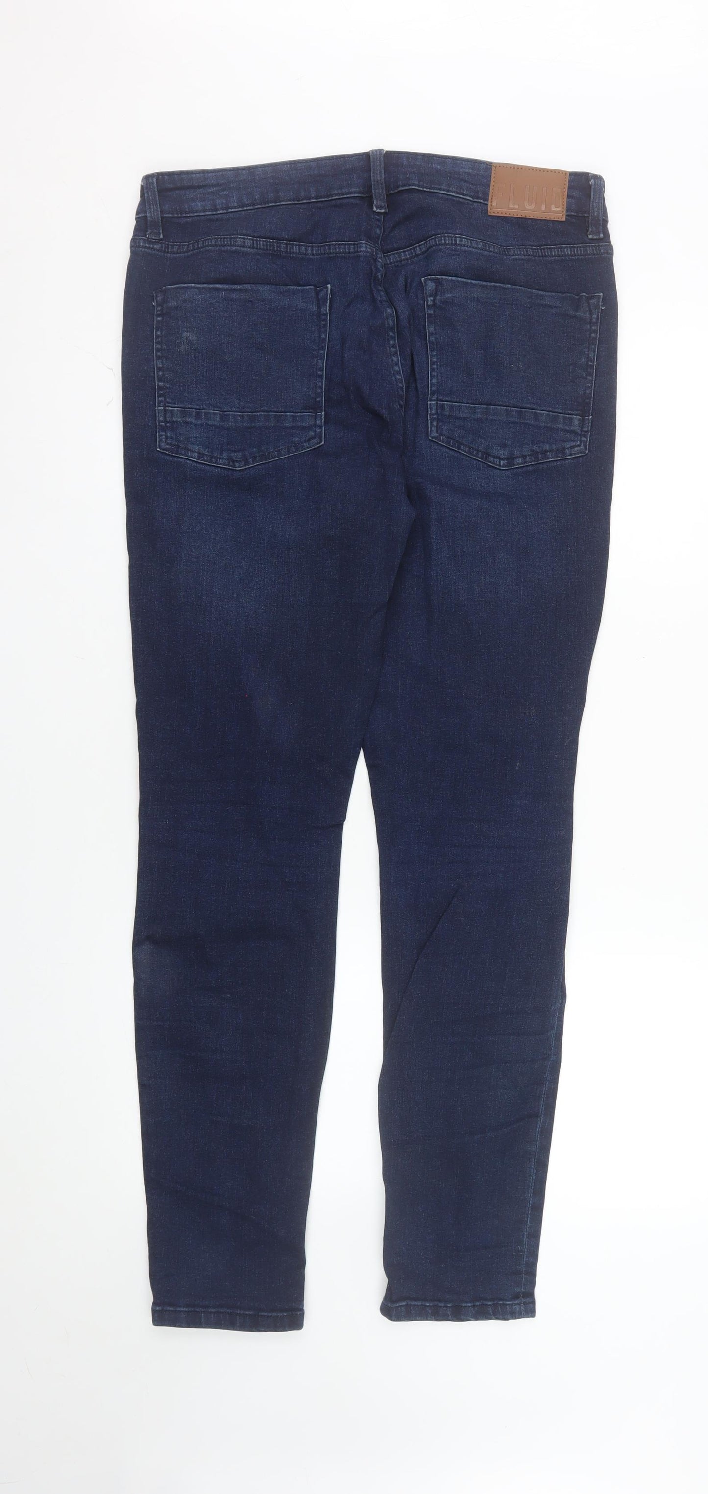 Fluid Men's Blue Skinny Jeans W34 L32 Slim Fit Denim