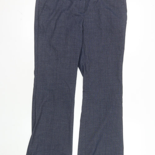 7th Avenue Women’s Blue Petite Dress Pants Size 8 Stretch Work Trousers