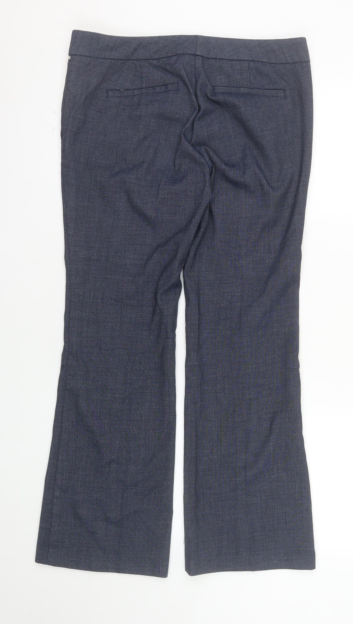 7th Avenue Women’s Blue Petite Dress Pants Size 8 Stretch Work Trousers