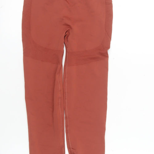 Pink Soda Sport Womens Brown Seamless Leggings XS Active Gymwear