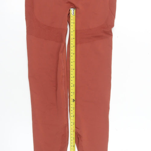 Pink Soda Sport Womens Brown Seamless Leggings XS Active Gymwear